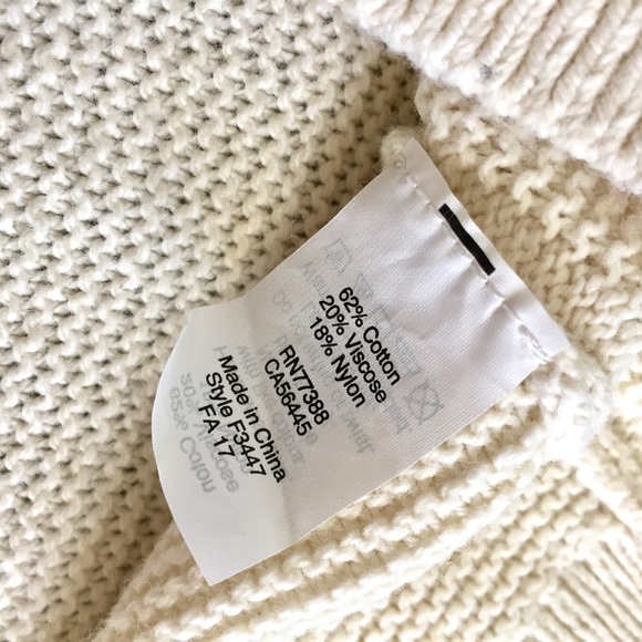 Madewell Cream Scoop Neck Long Sleeve Sweater Sz S - Picture 5 of 8